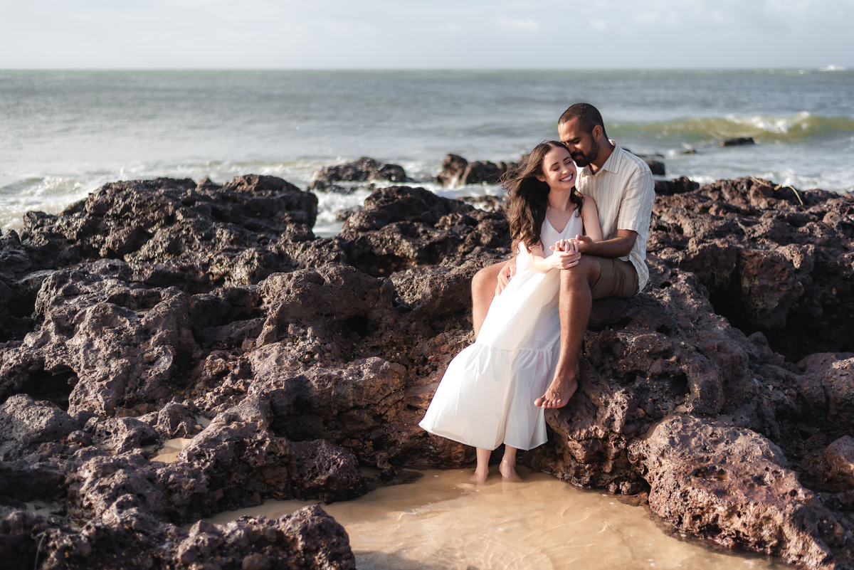 Ensaio pré-casamento Janine e Tainã, fotografia vital, fotografo em natal, Praia de Genipabu - Extremoz, RN