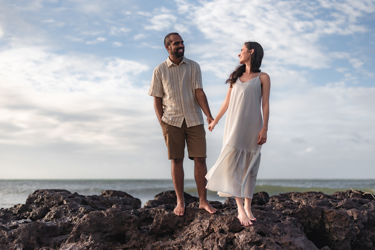 Ensaio pré-casamento Janine e Tainã, fotografia vital, fotografo em natal, Praia de Genipabu - Extremoz, RN
