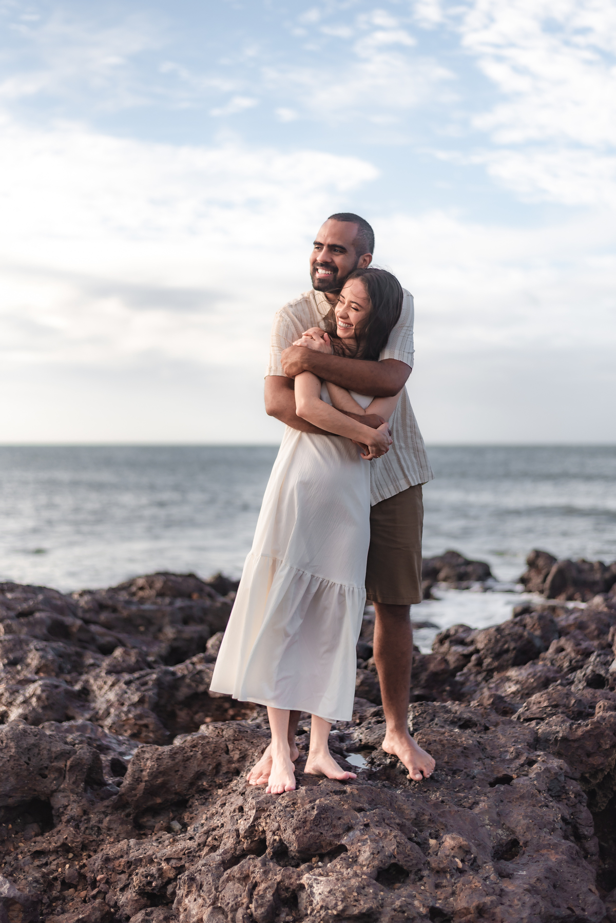 Ensaio pré-casamento Janine e Tainã, fotografia vital, fotografo em natal, Praia de Genipabu - Extremoz, RN
