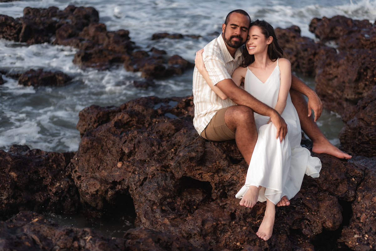 Ensaio pré-casamento Janine e Tainã, fotografia vital, fotografo em natal, Praia de Genipabu - Extremoz, RN
