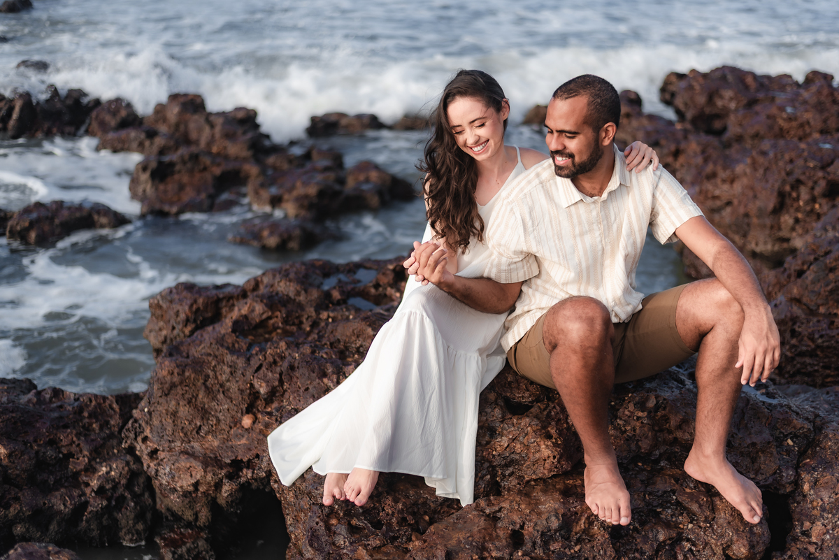Ensaio pré-casamento Janine e Tainã, fotografia vital, fotografo em natal, Praia de Genipabu - Extremoz, RN