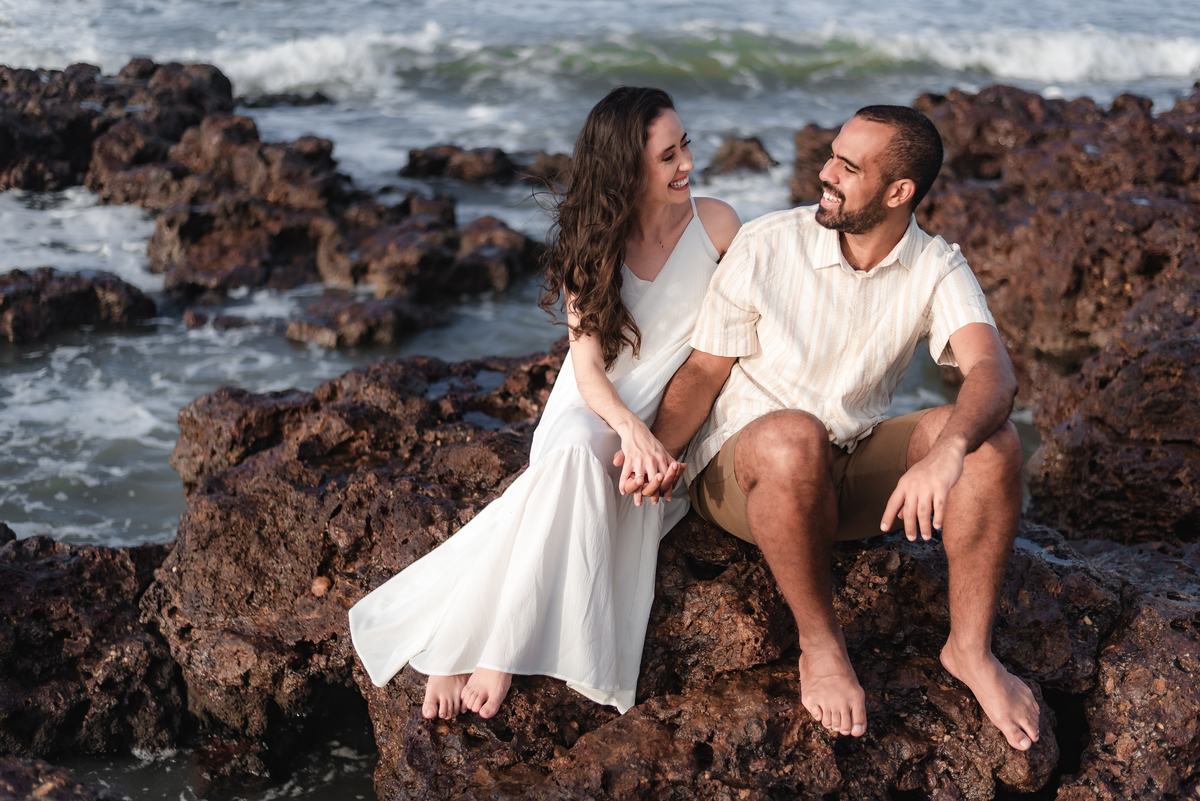 Ensaio pré-casamento Janine e Tainã, fotografia vital, fotografo em natal, Praia de Genipabu - Extremoz, RN