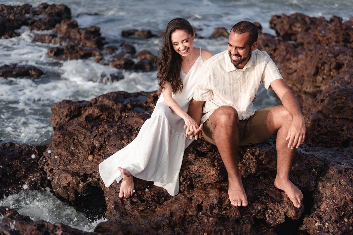 Ensaio pré-casamento Janine e Tainã, fotografia vital, fotografo em natal, Praia de Genipabu - Extremoz, RN