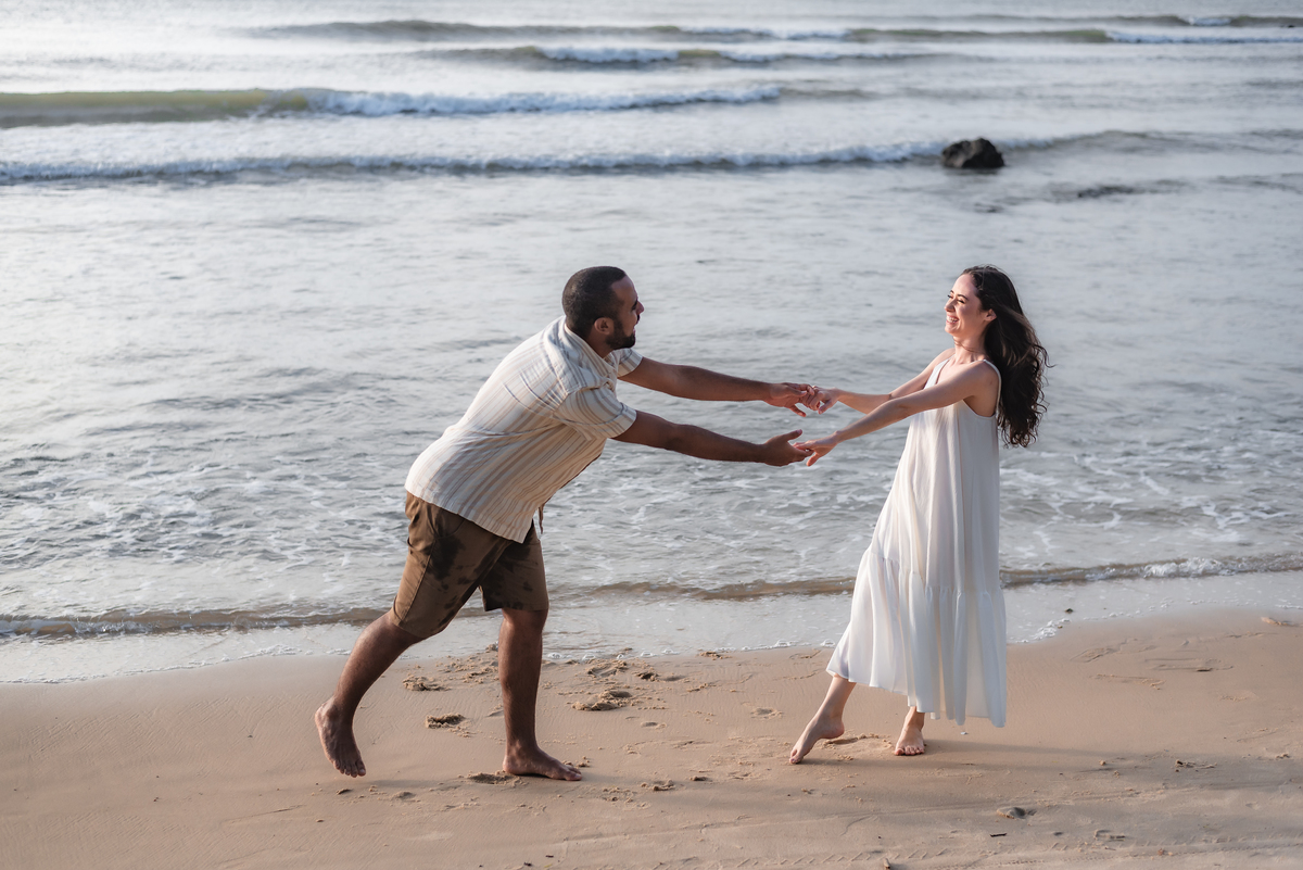 Ensaio pré-casamento Janine e Tainã, fotografia vital, fotografo em natal, Praia de Genipabu - Extremoz, RN