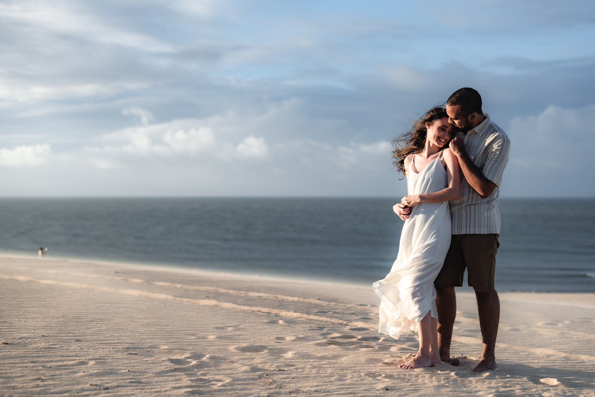 Ensaio pré-casamento Janine e Tainã, fotografia vital, fotografo em natal, Praia de Genipabu - Extremoz, RN