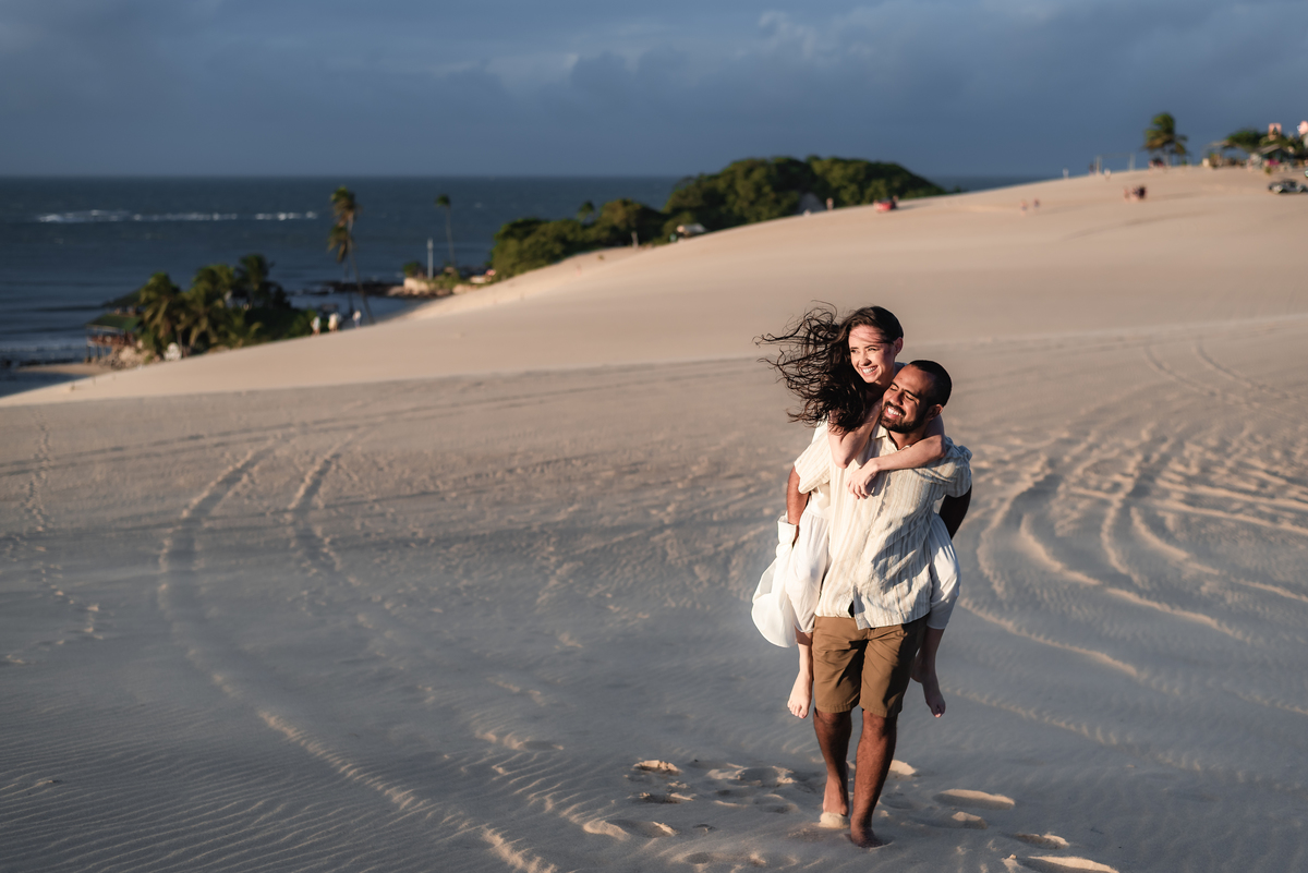 Ensaio pré-casamento Janine e Tainã, fotografia vital, fotografo em natal, Praia de Genipabu - Extremoz, RN