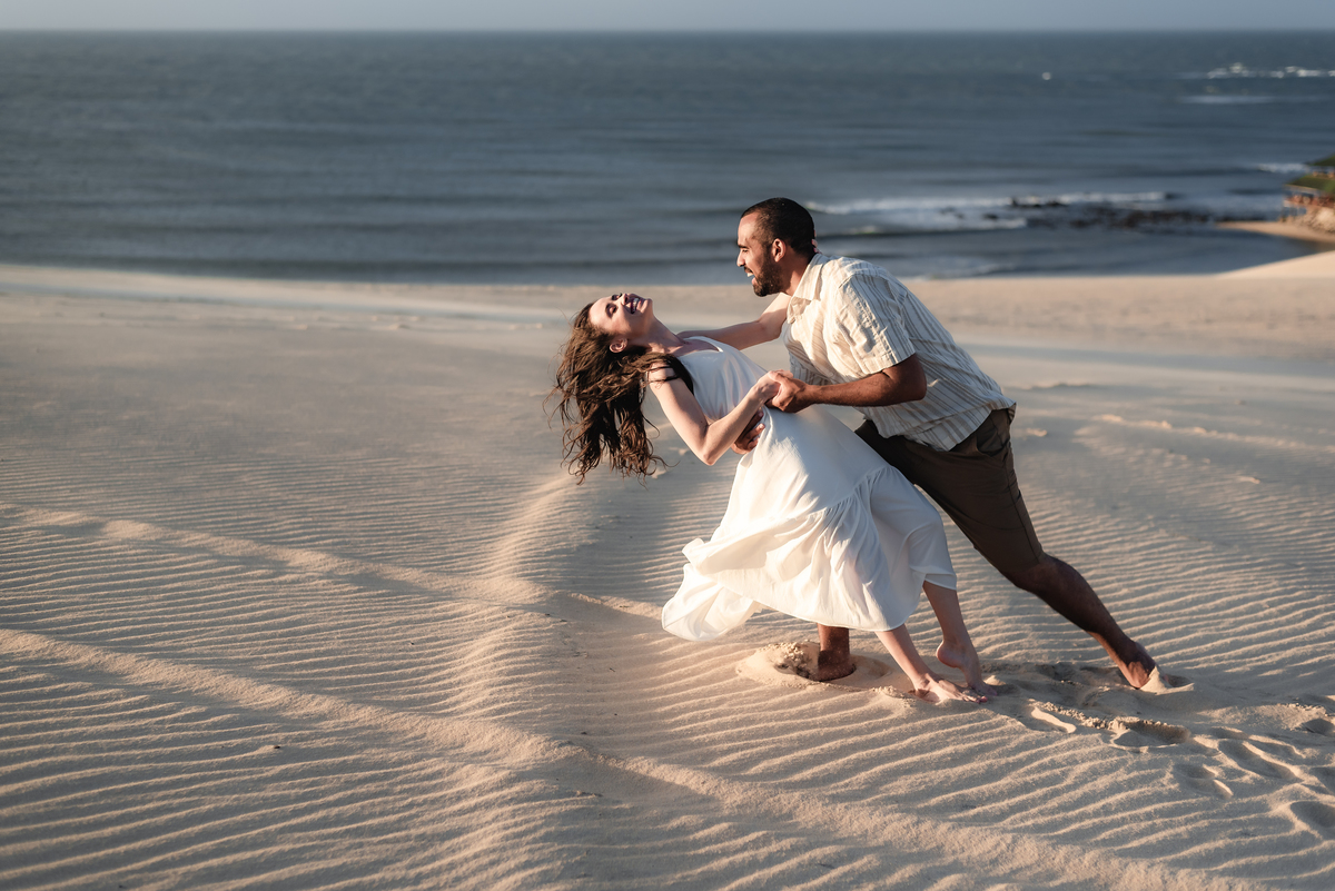 Ensaio pré-casamento Janine e Tainã, fotografia vital, fotografo em natal, Praia de Genipabu - Extremoz, RN