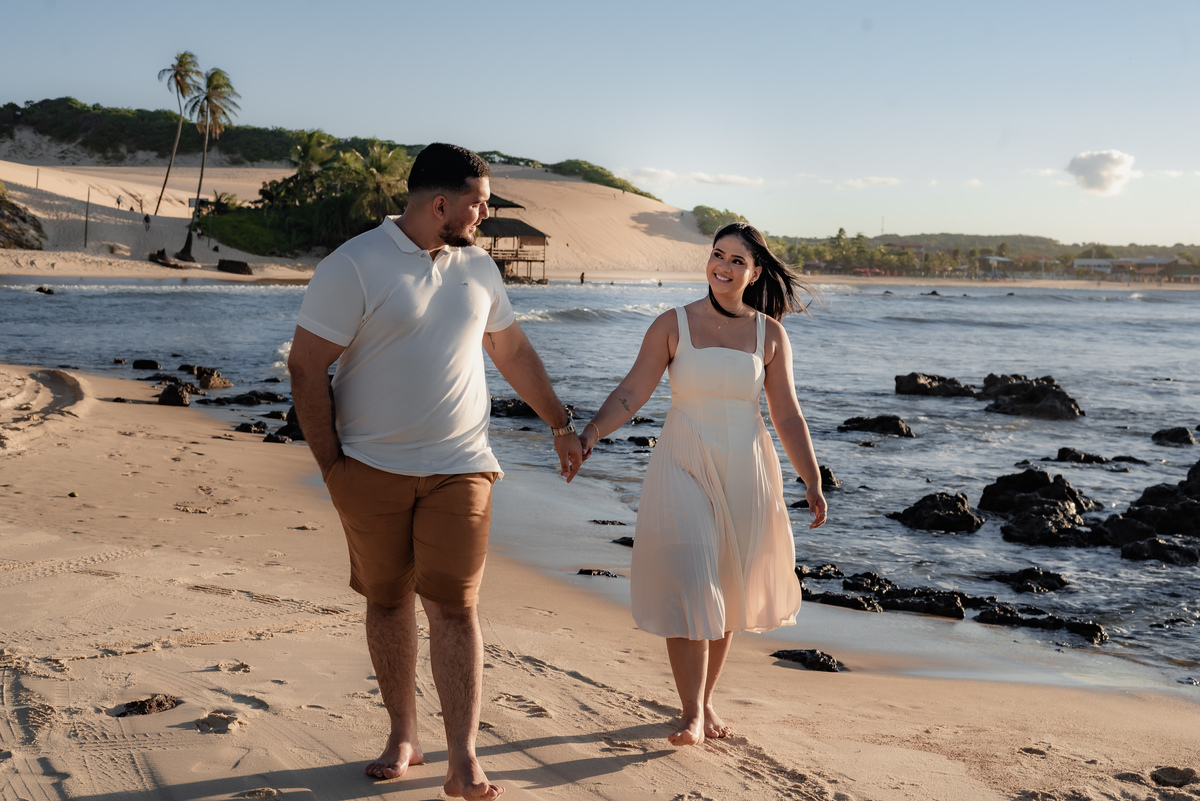 Praia de Genipabu - Extremoz/RN, Ensaio de casal, pré-casamento, pre-wedding, fotógrafo em natal, fotografia vital