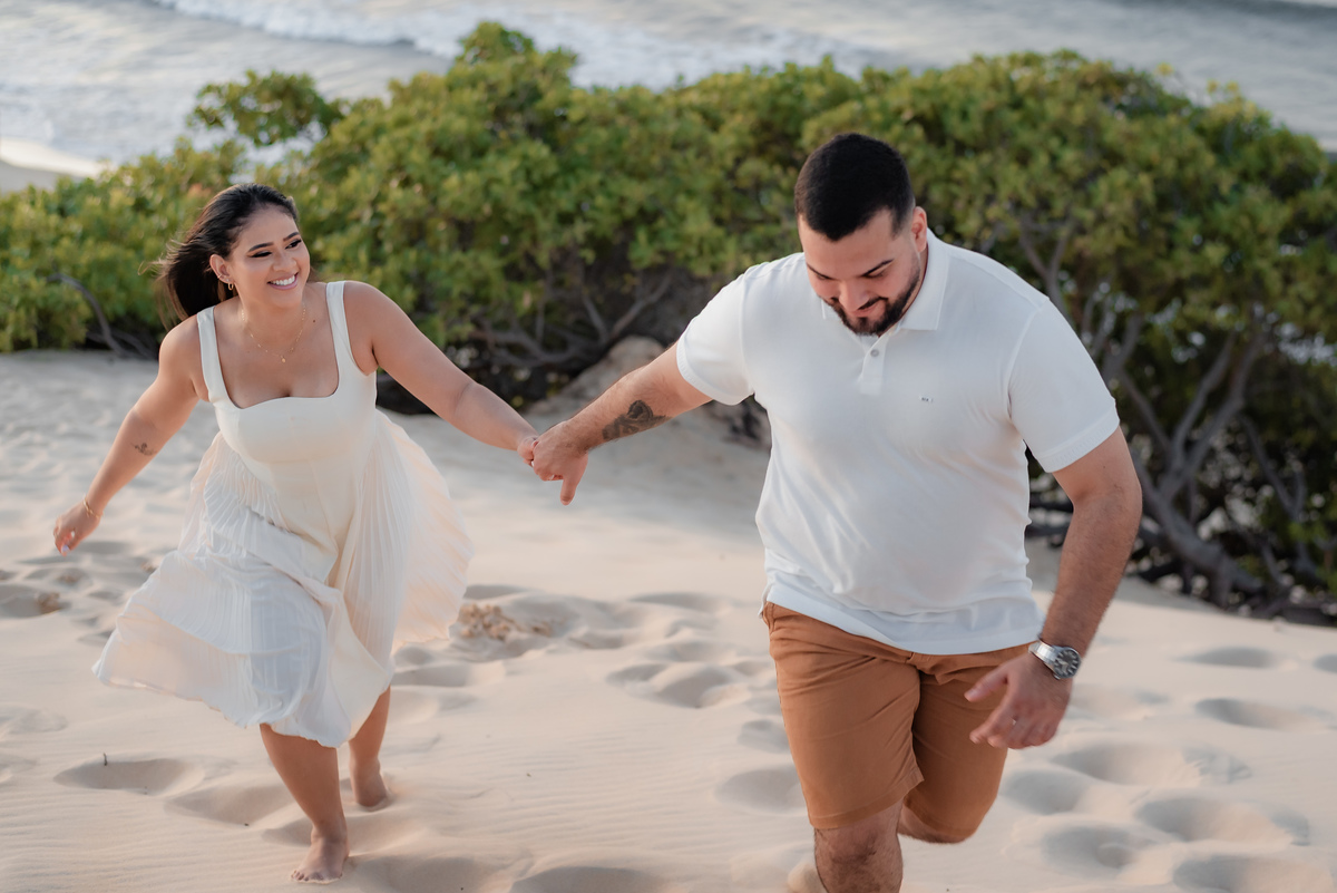 Praia de Genipabu - Extremoz/RN, Ensaio de casal, pré-casamento, pre-wedding, fotógrafo em natal, fotografia vital