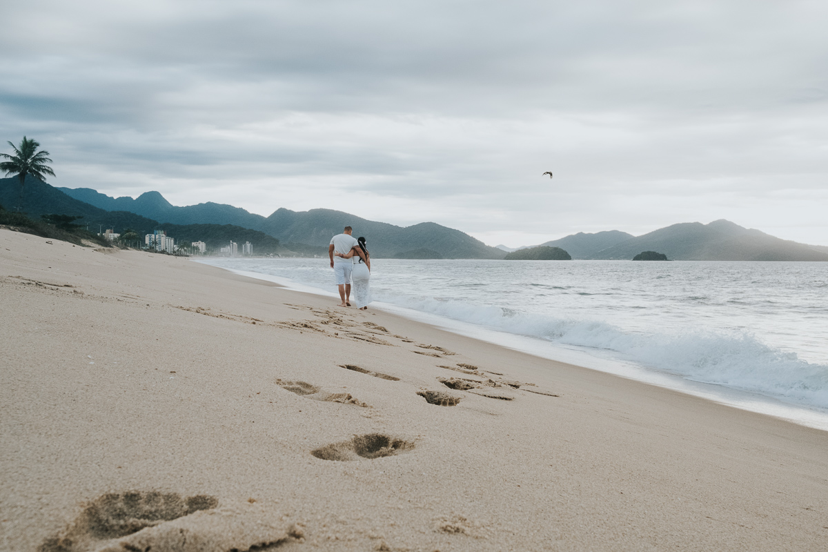 ensaio de casais na praia