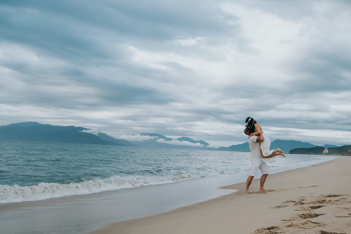 ensaio de casais na praia