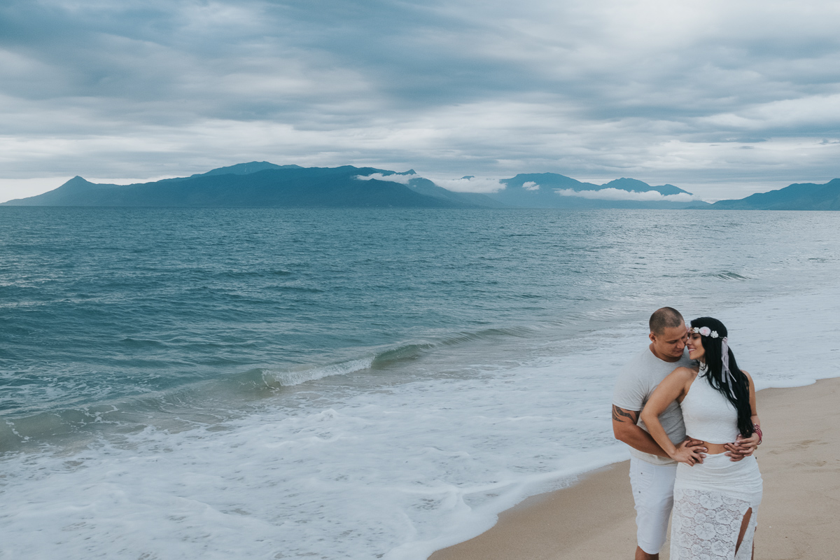 ensaio de casais na praia