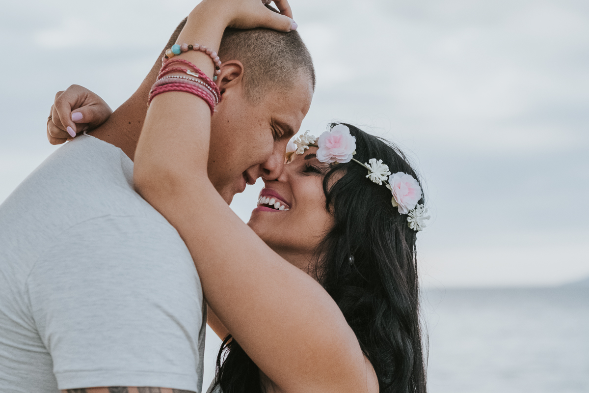 ensaio de casais na praia