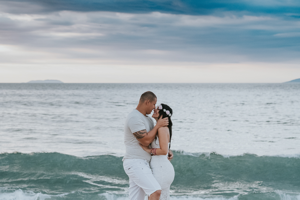 ensaio de casais na praia