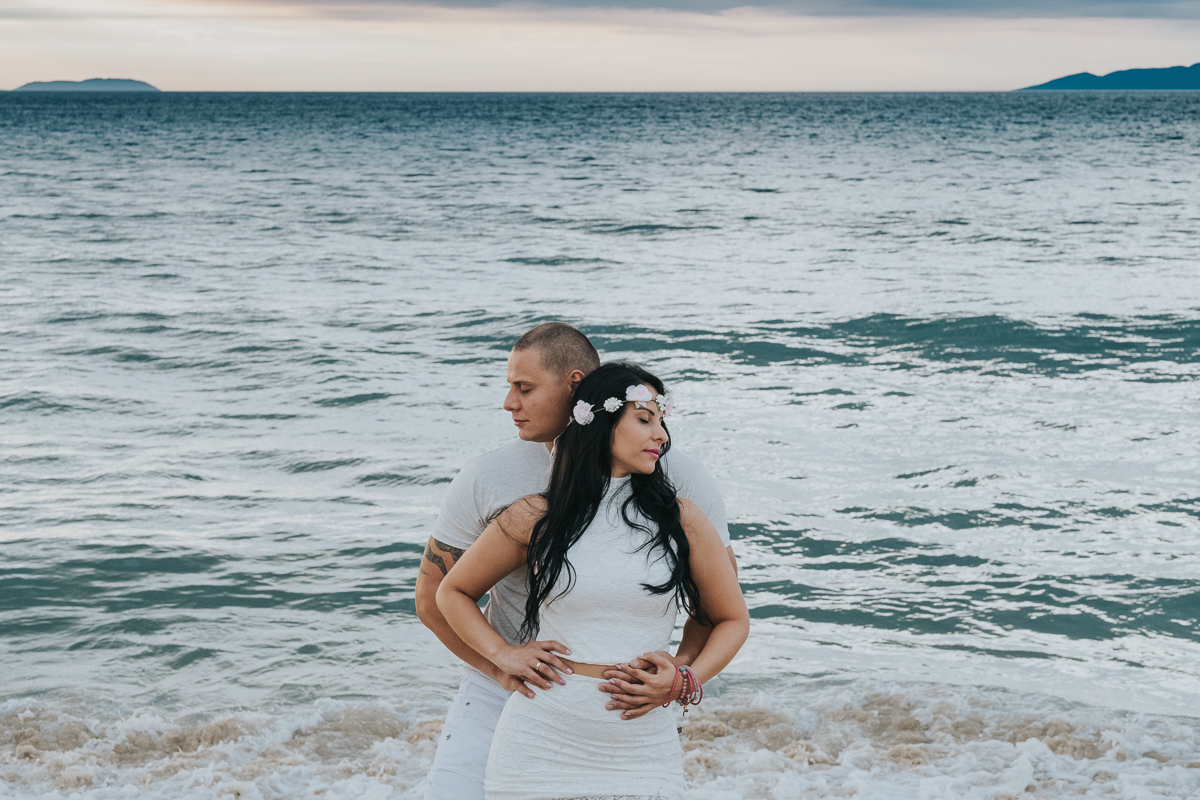 ensaio de casais na praia