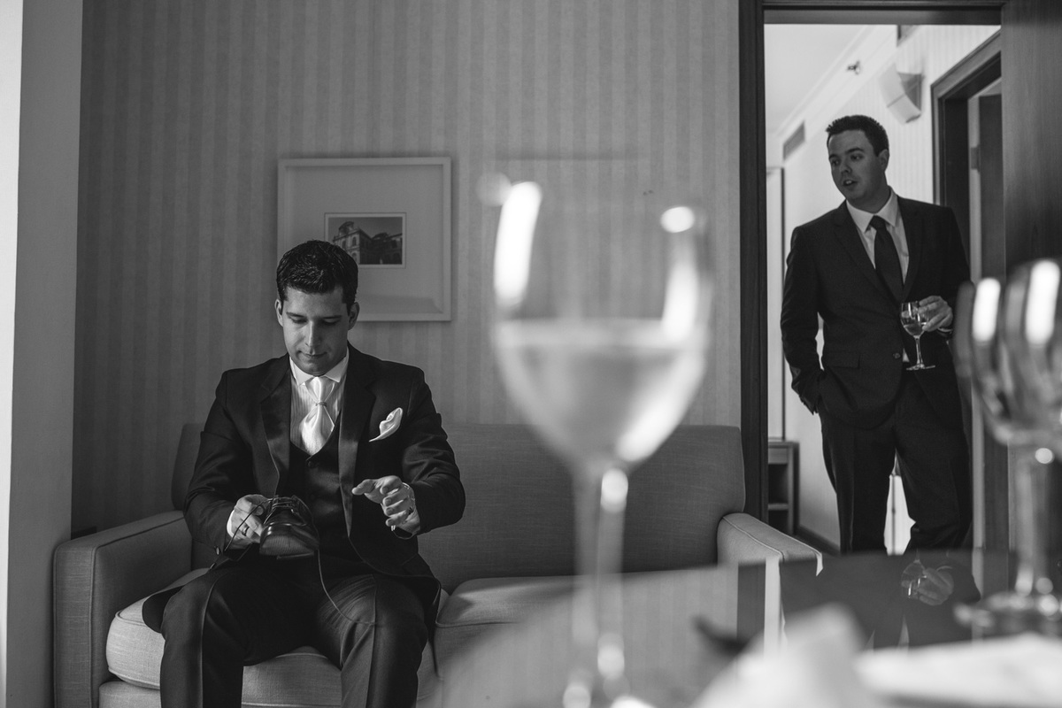 Rafael Serra Fotografo, noivo, casamento, Making of do noivo, making of no hotel, brinde