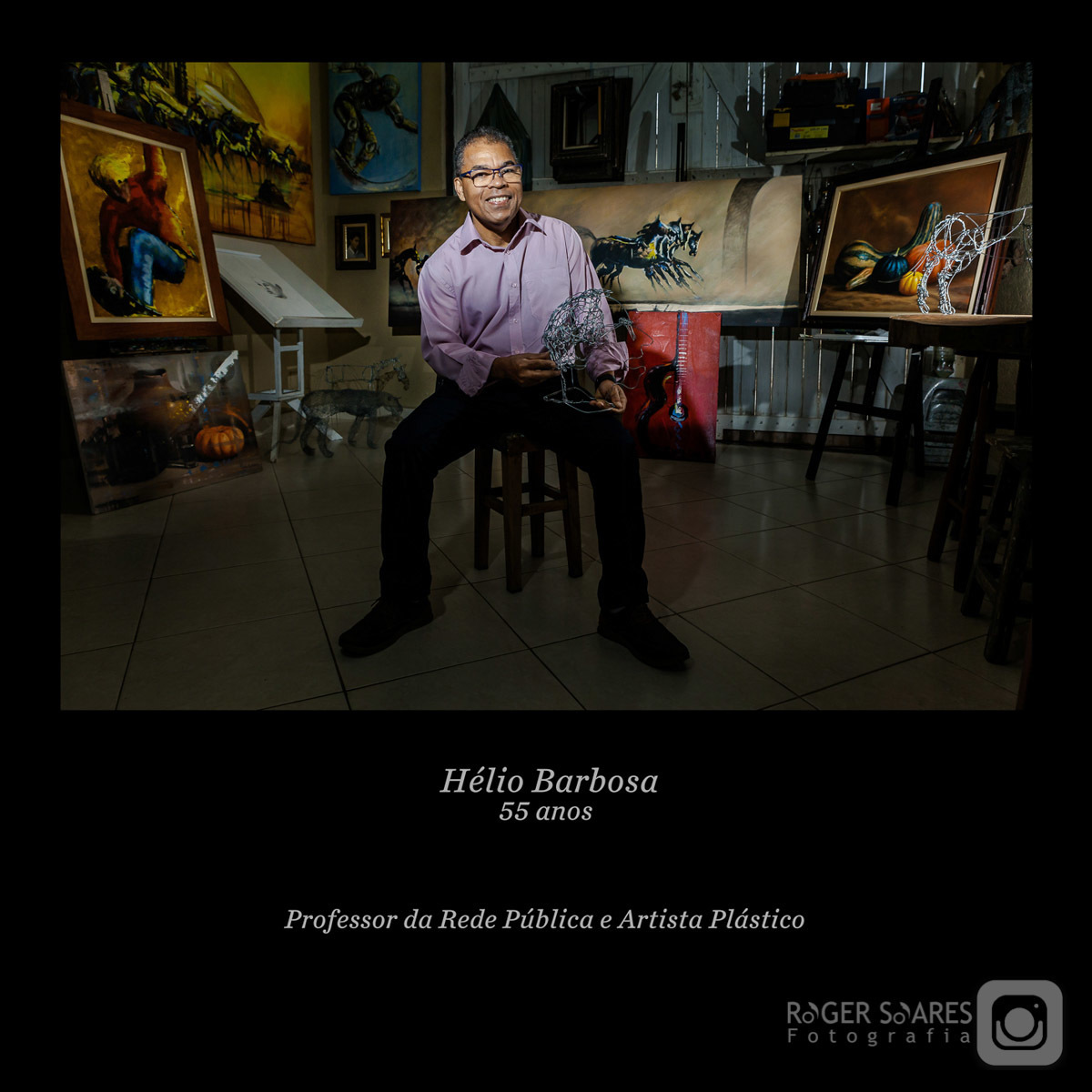 Exposição Fotográfica Aruja São Paulo Prefeitura Roger Soares Fotografo Documental Fotografia Artística Telas Impressão Personalidades Idosos Professores Arte Fine Retratista Arte Aquarela Esculturas Metal Pintura Oleo Gesso Escultor Pintor Professor