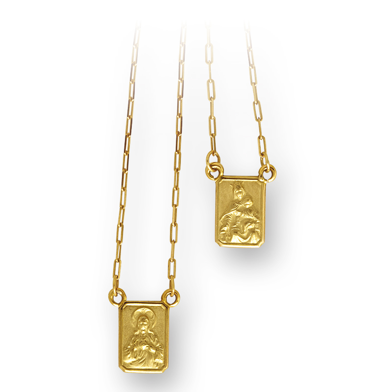 pingente sagrada família em outro 18k