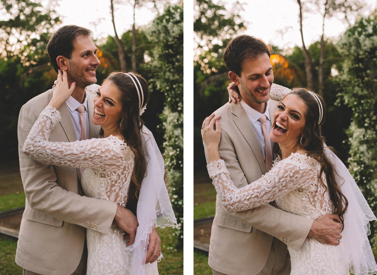 Casamento Lívia e Fernando, Campinas - SP, Quinta das Bromélias, sorriso