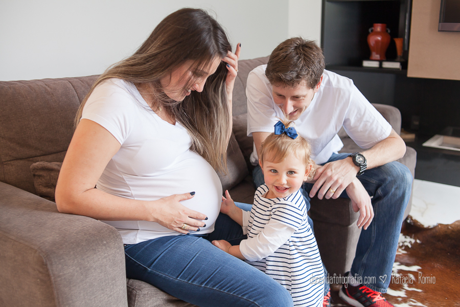 fotografia gestante família