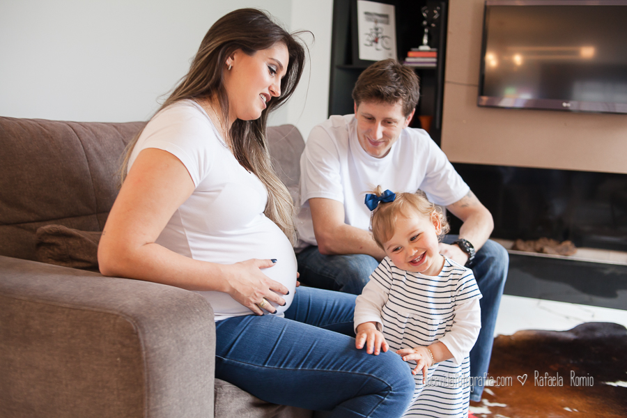 fotografia gestante família