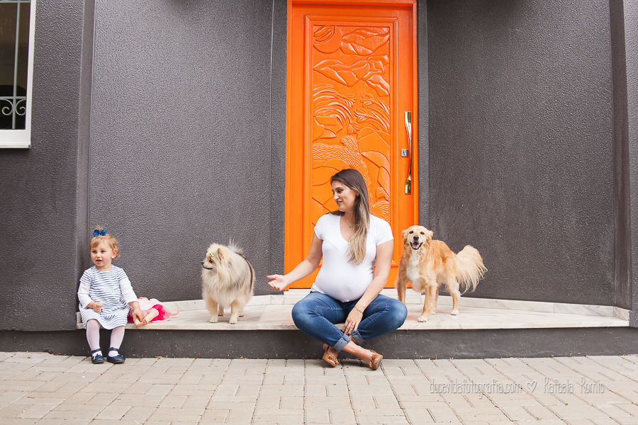 fotografia familia com cães lifestyle Caxias do Sul