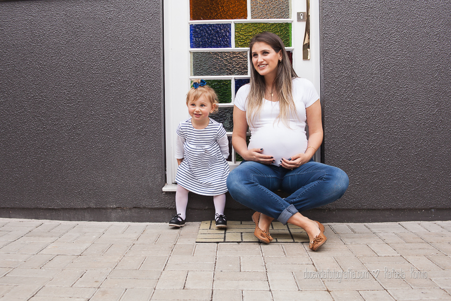fotografia gestante mãe e filha lifestyle Caxias do Sul