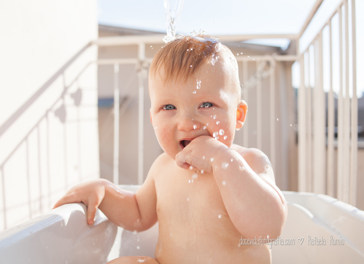 foto Smash the Cake Festa Aniversário banho