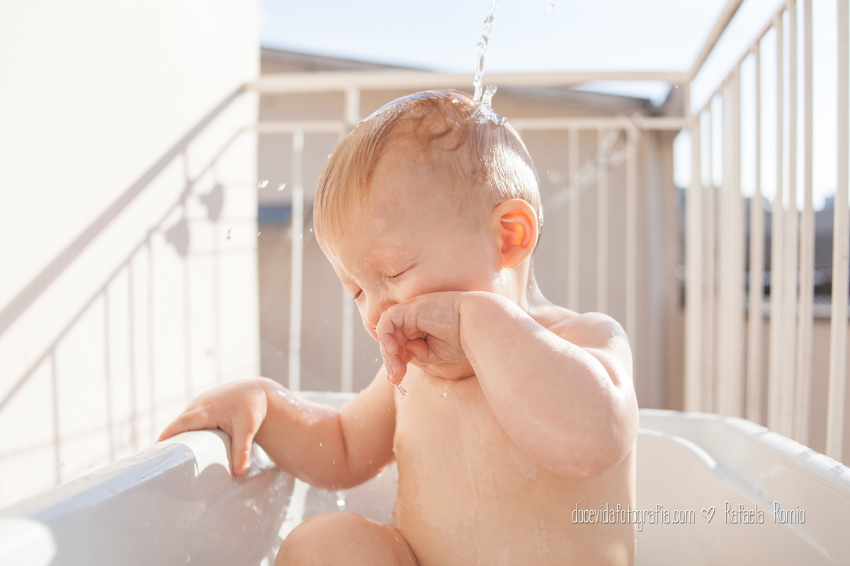 Smash the Cake Festa Aniversário banho