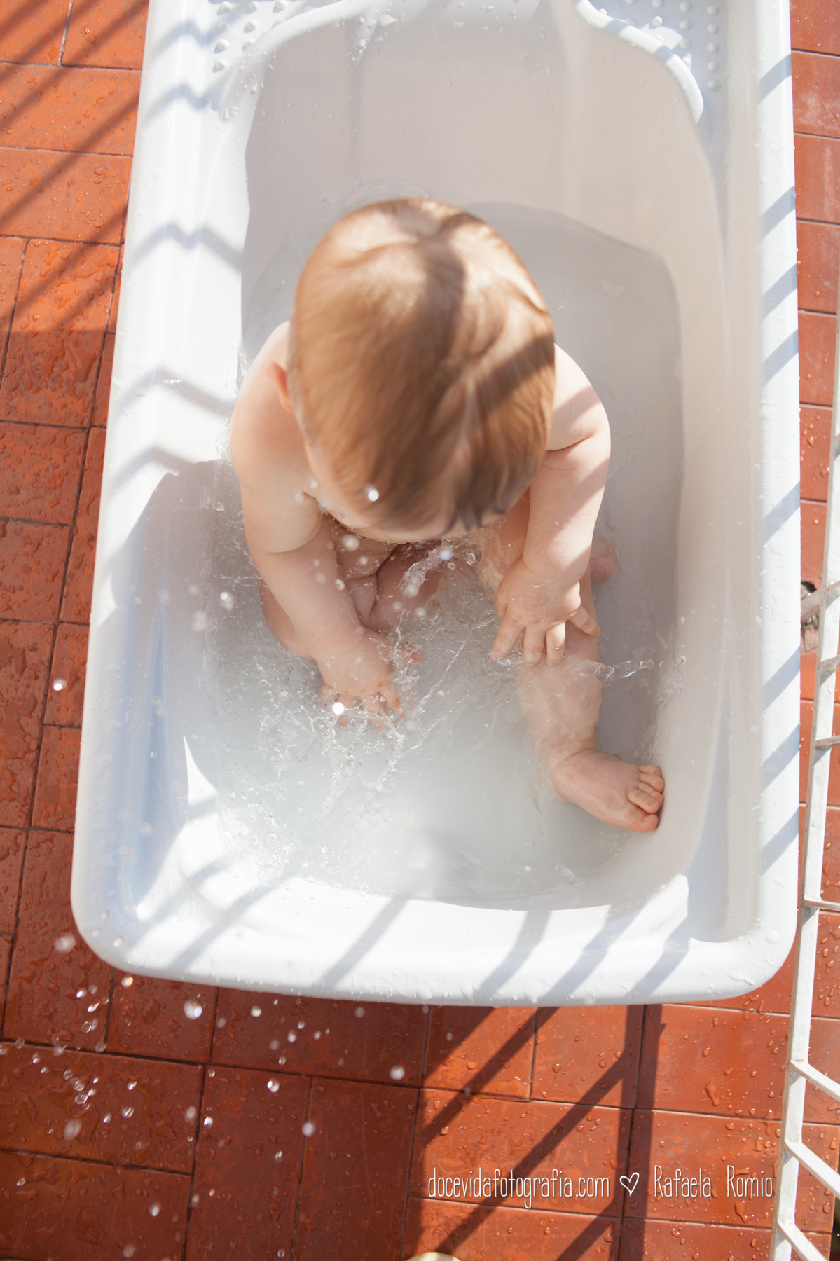 Smash the Cake Festa Aniversário banho água