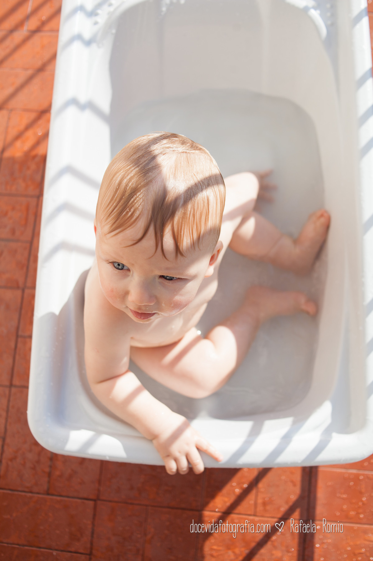 Smash the Cake Festa Aniversário banho água