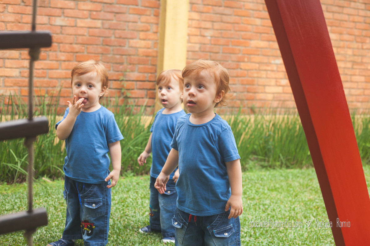 fotos familia trigemeos da Michele