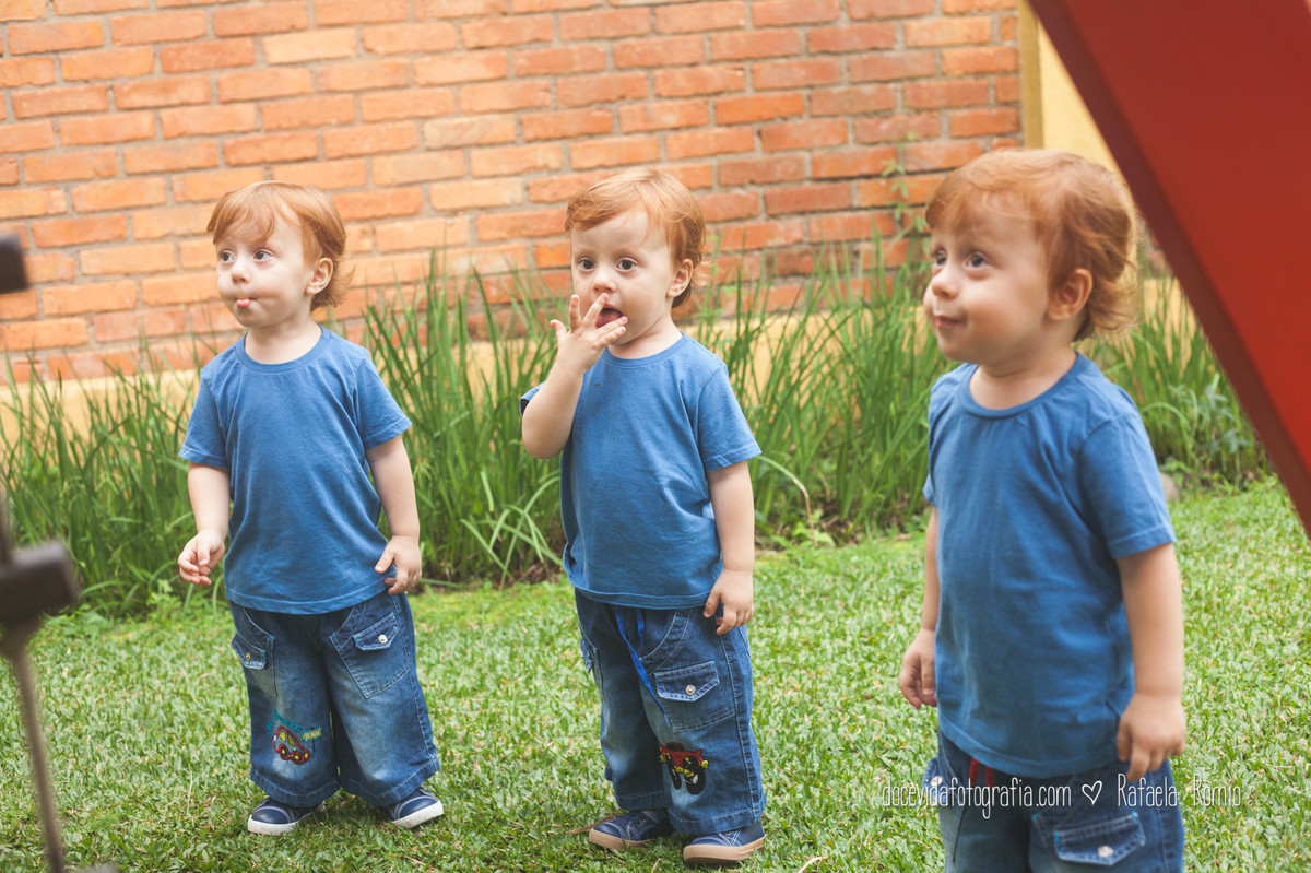 fotos familia trigemeos da Michele