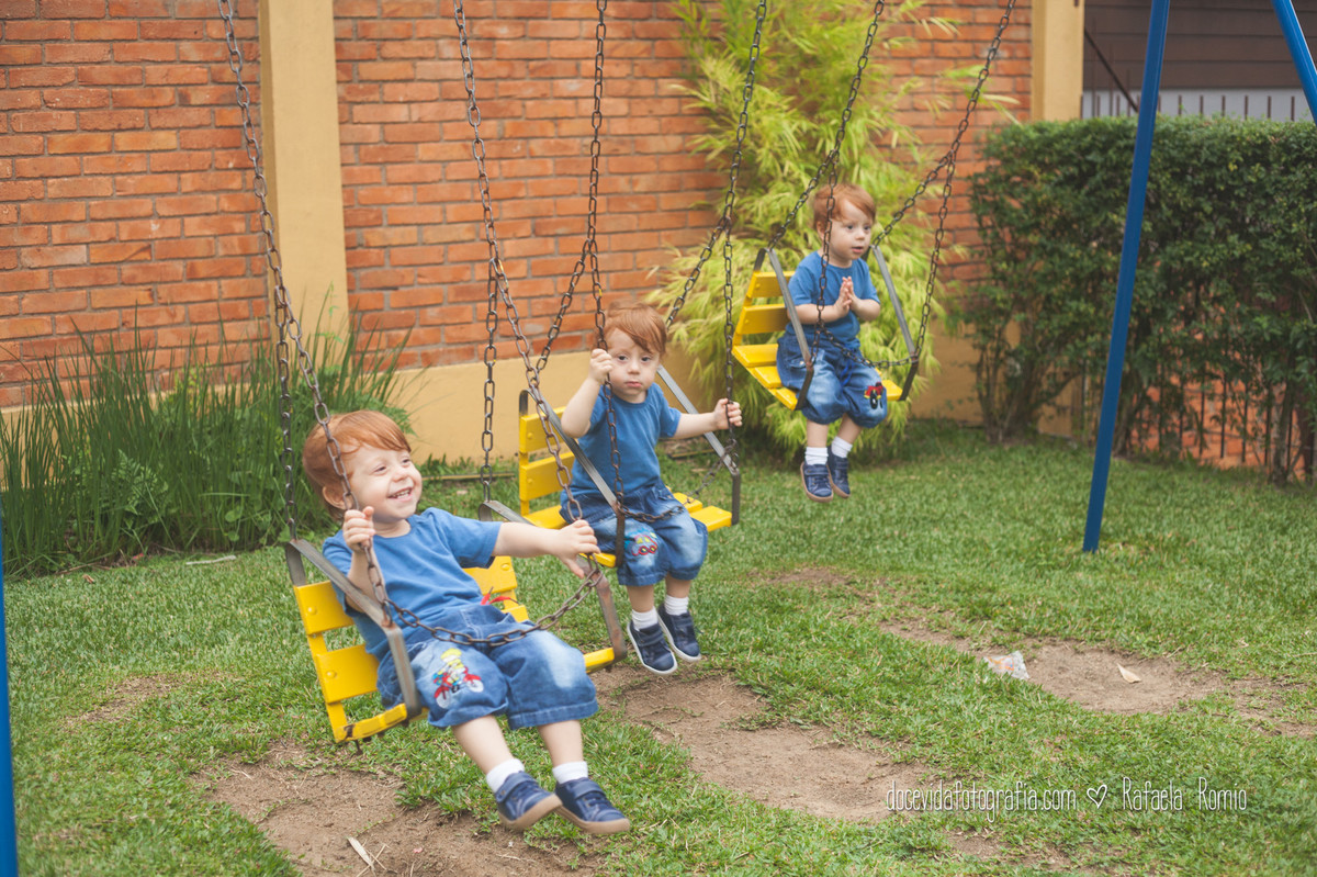 fotos familia trigemeos da Michele