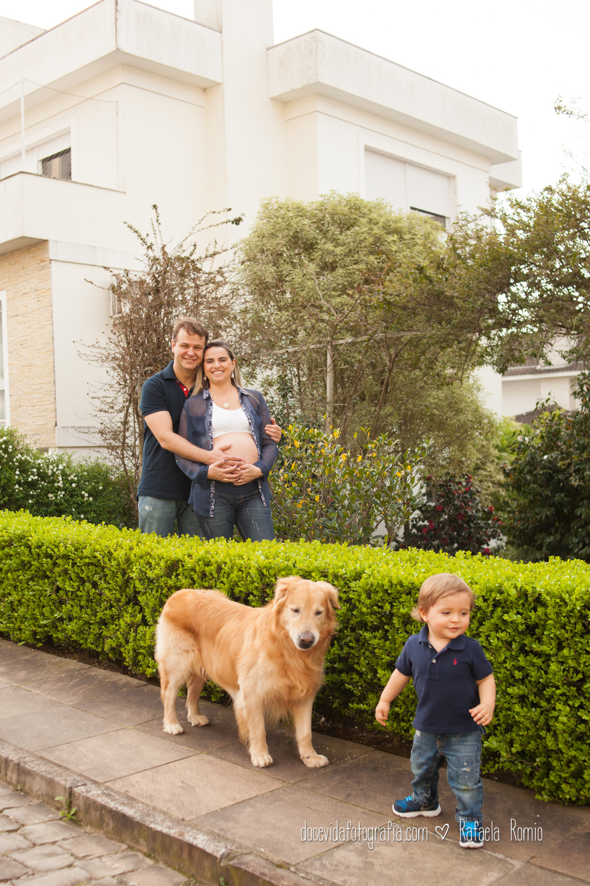 foto gestante familia pet Caxias do Sul