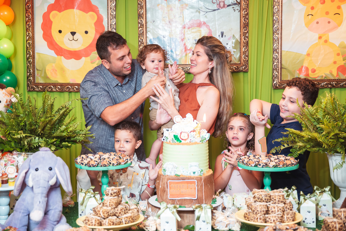 festa infantil-safari-plus buffet-criança-niver 1 ano-1 aninho