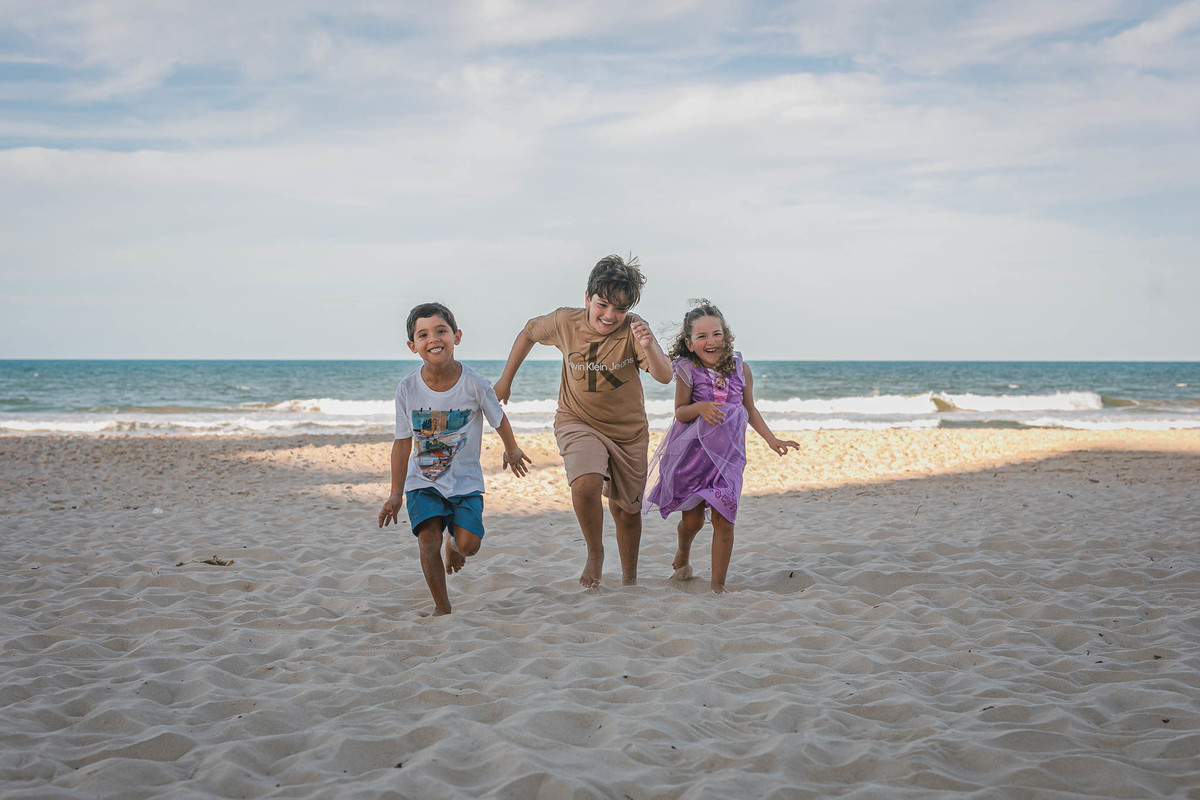 Ensaio de família paranaense no Porto das Dunas