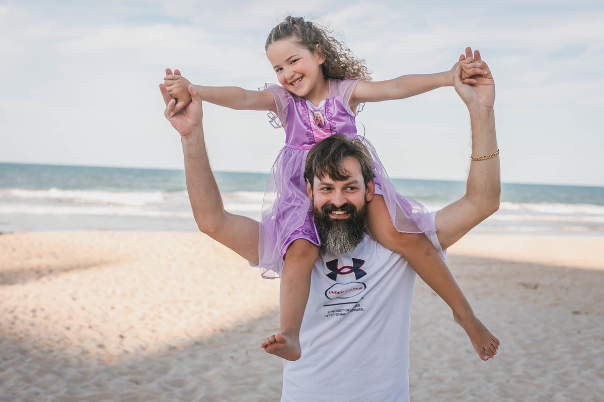 Ensaio de família paranaense no Porto das Dunas
