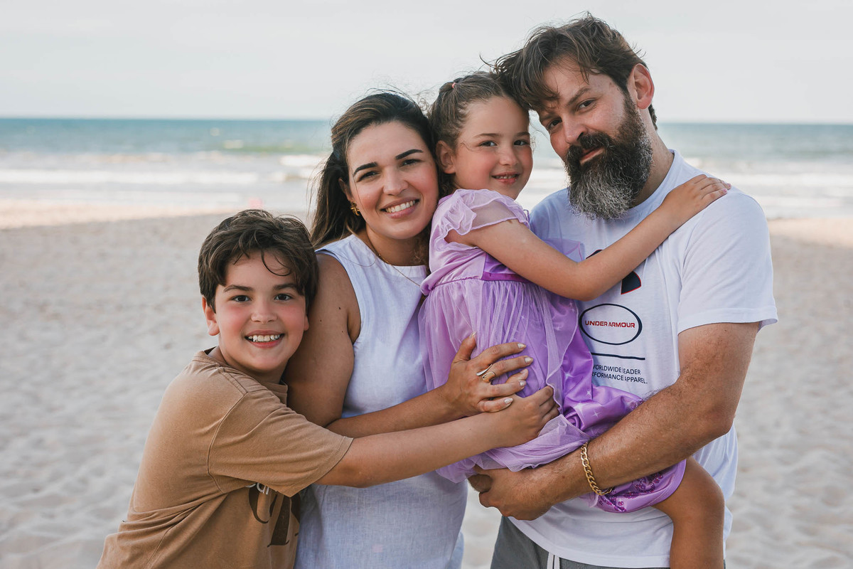Ensaio de família paranaense no Porto das Dunas