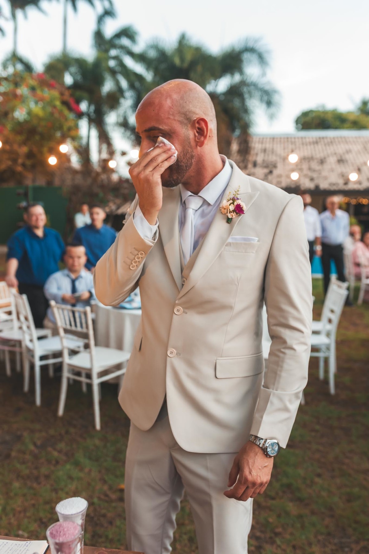 Cerimônia de casamento ao ar livre na Casa Maraponga às 16h