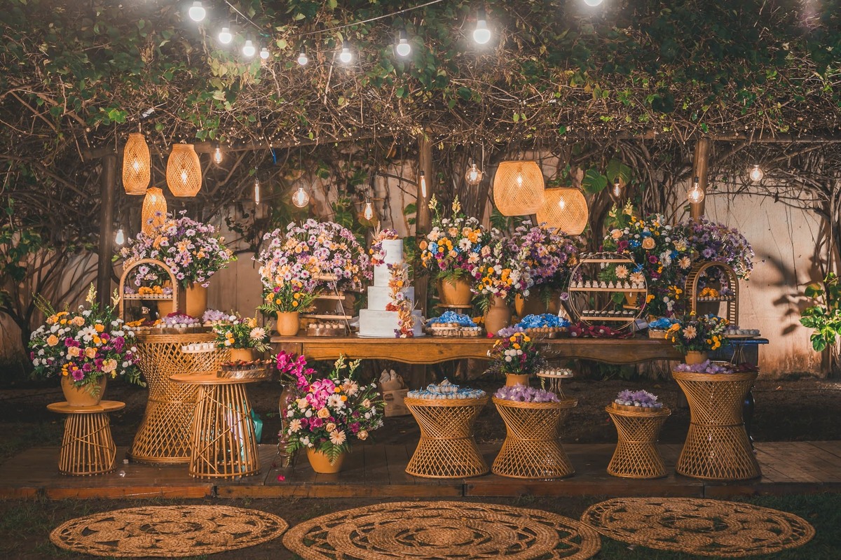 Decoração de casamento no jardim em Fortaleza – Casa Maraponga.