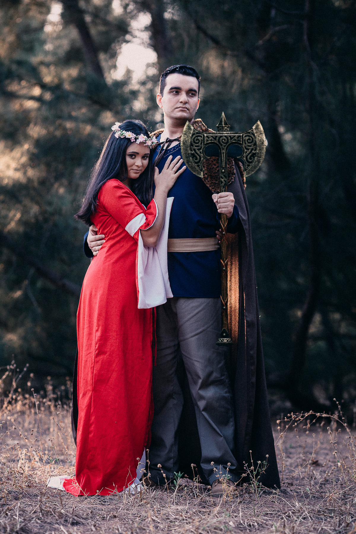 ensaio-pre-wedding-casal-vinking-game-of-trones-manga-guerreiro-medieval-book-casamento-criativo-diferente