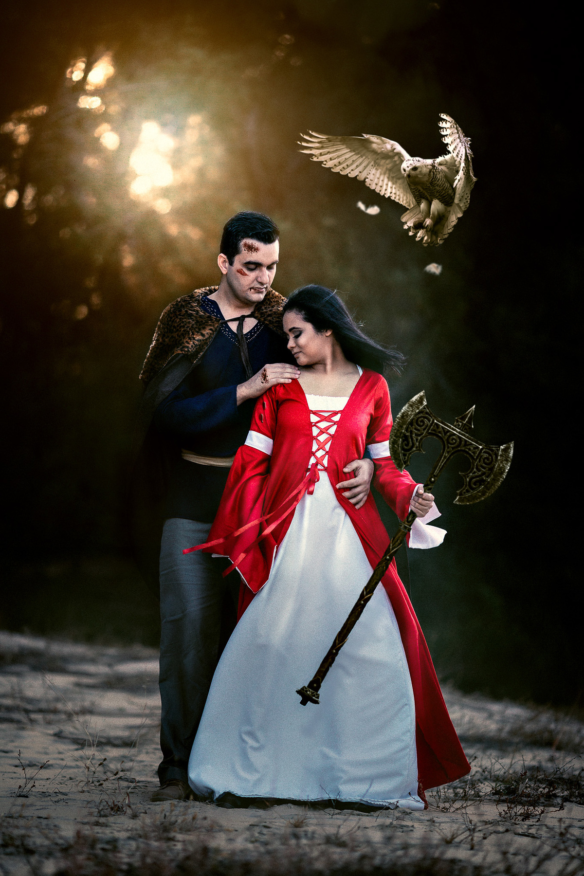 ensaio-pre-wedding-casal-vinking-game-of-trones-manga-guerreiro-medieval-book-casamento-criativo-diferente