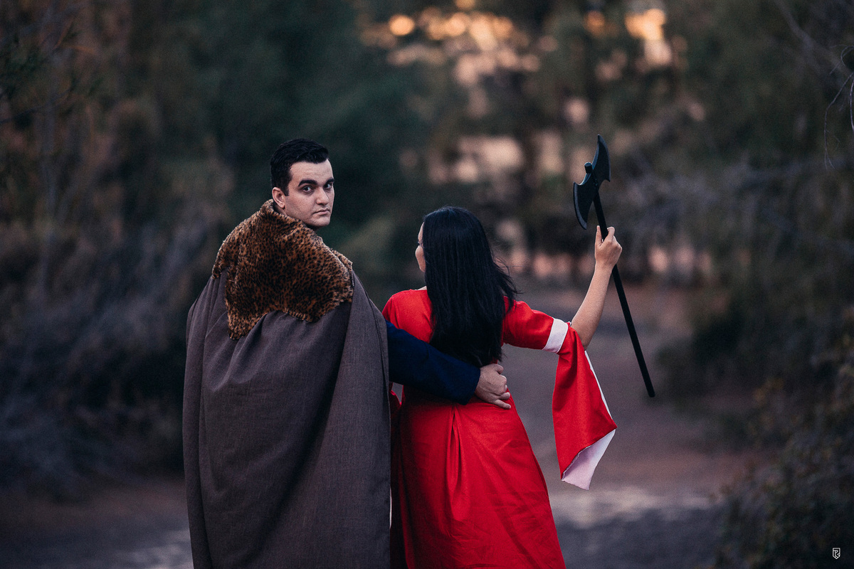 ensaio-pre-wedding-casal-vinking-game-of-trones-manga-guerreiro-medieval-book-casamento-criativo-diferente
