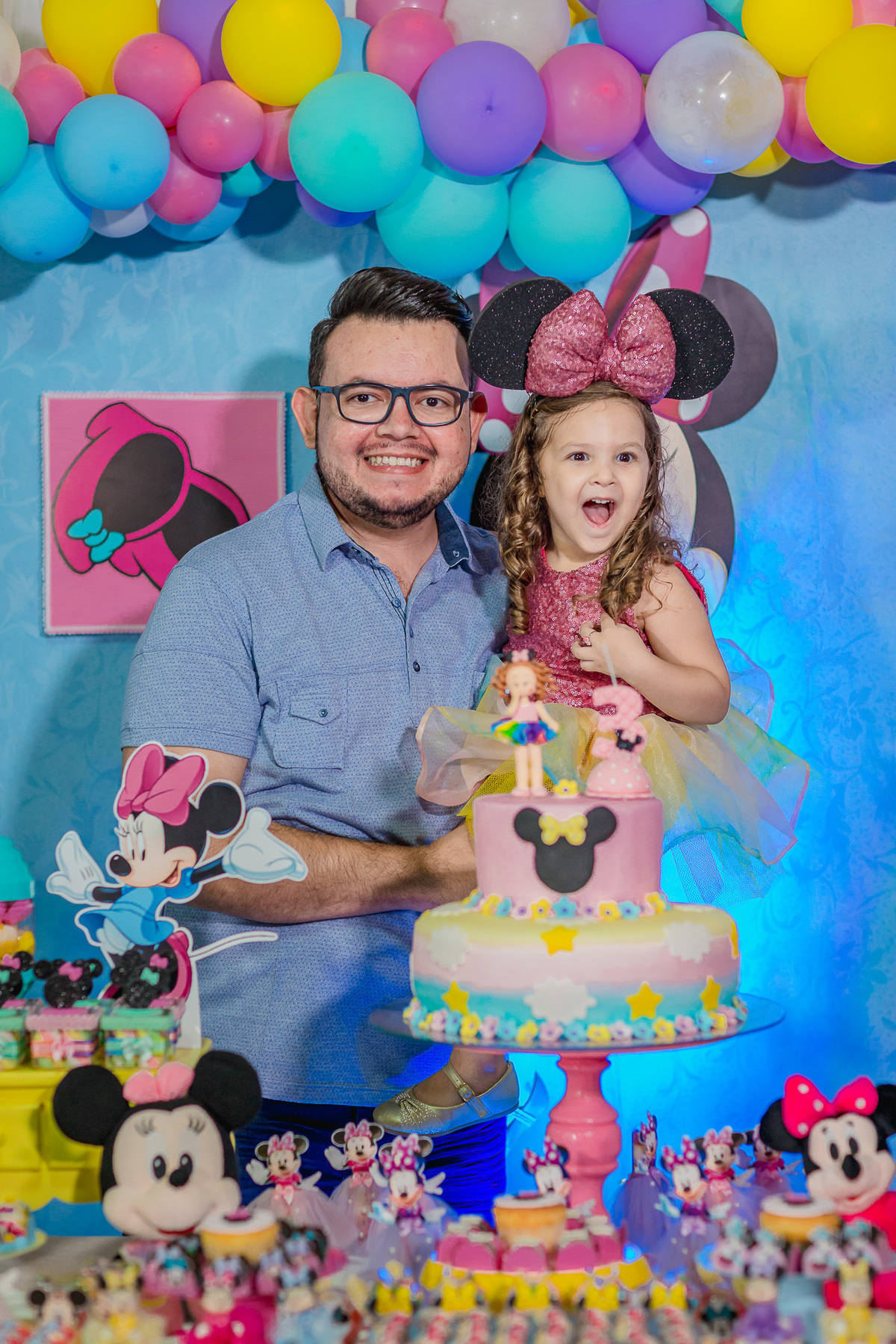 festa-infantil-tema minie-minie-mickey-bolo de aniversário-crianças-3 anos-decoração-foto-fotografo infantil-fortaleza-ceara-buffet-cerimonialista