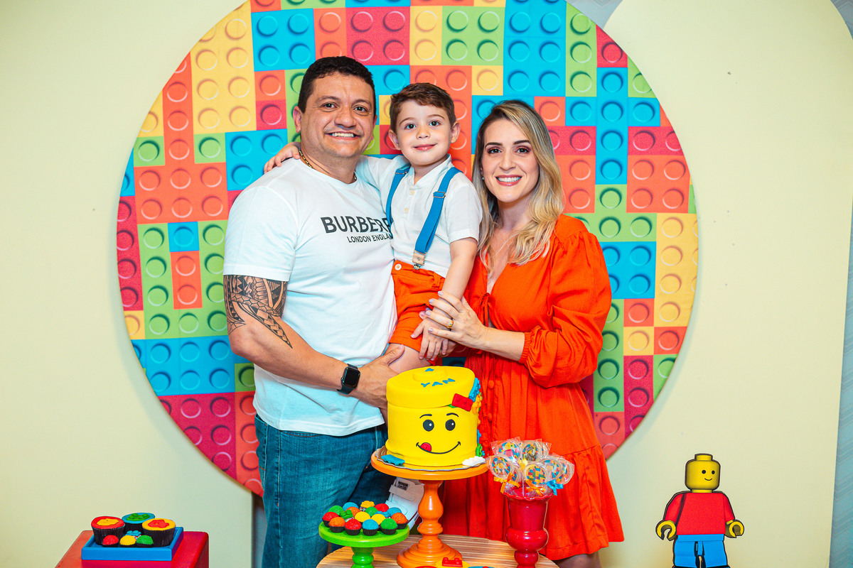 festa infantil-aniversário infantil-festa-aniversário-bolo-tema lego-lego