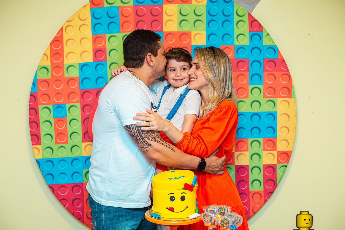 festa infantil-aniversário infantil-festa-aniversário-bolo-tema lego-lego