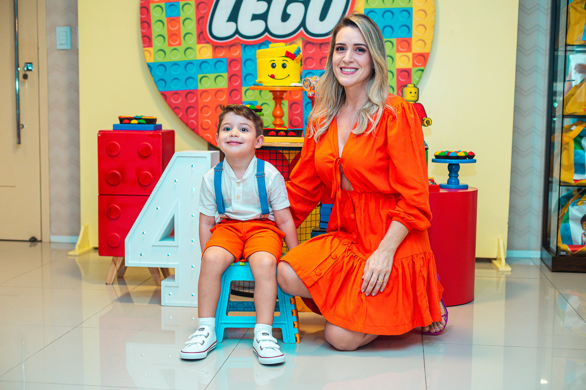 festa infantil-aniversário infantil-festa-aniversário-bolo-tema lego-lego