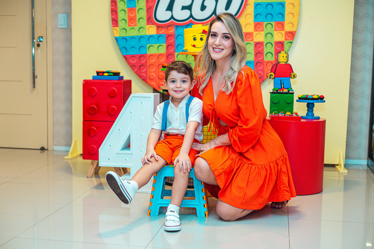 festa infantil-aniversário infantil-festa-aniversário-bolo-tema lego-lego