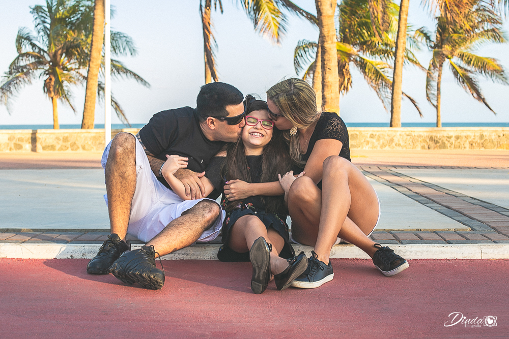 Um cheirinho dos pais em sua princesa, daqueles que aquece o coração.